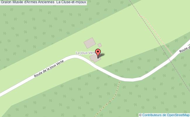 plan Musée D'armes Anciennes  La Cluse-et-mijoux La Cluse-et-mijoux