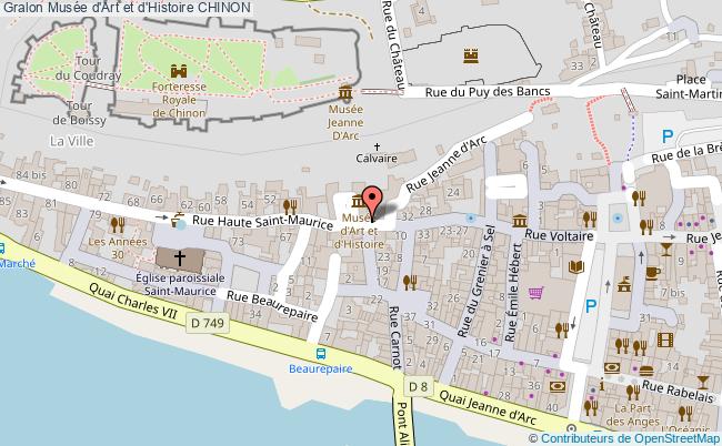 plan Musée D'art Et D'histoire Chinon CHINON