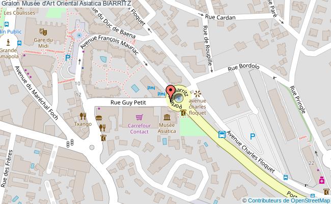 plan Musée D'art Oriental Asiatica Biarritz BIARRITZ