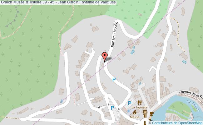 plan Musée D'histoire 39 - 45 - Jean Garcin Fontaine De Vaucluse Fontaine de Vaucluse