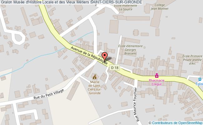 plan Musée D'histoire Locale Et Des Vieux Métiers Saint-ciers-sur-gironde SAINT-CIERS-SUR-GIRONDE