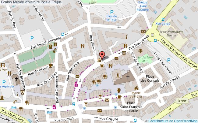 plan Musée D'histoire Locale Fréjus Fréjus