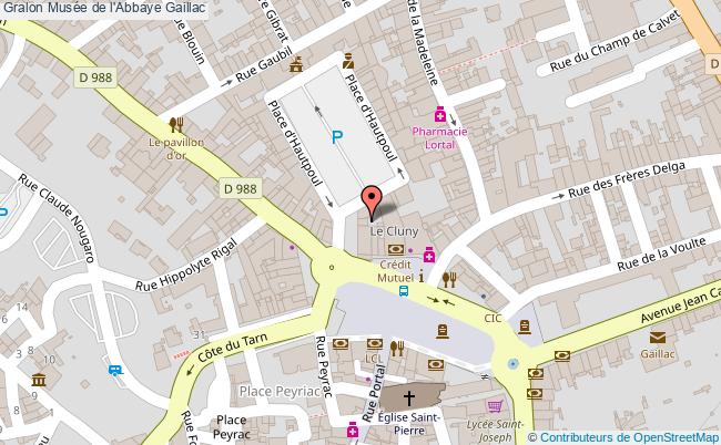 plan Musée De L'abbaye Gaillac Gaillac