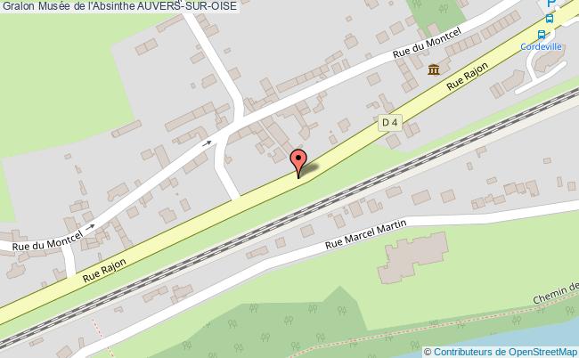 plan Musée De L'absinthe Auvers-sur-oise AUVERS-SUR-OISE
