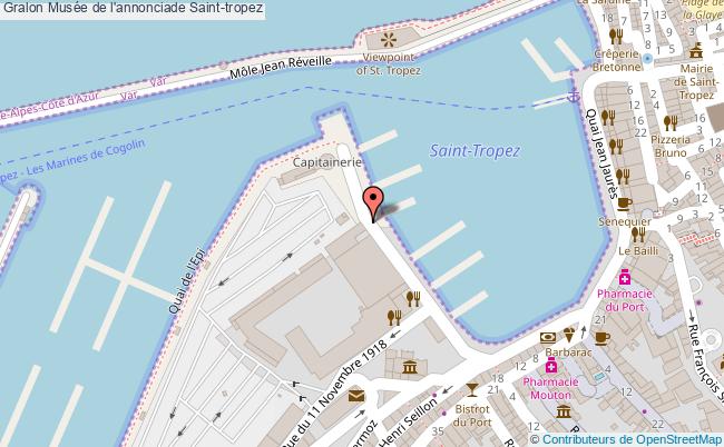 plan Musée De L'annonciade Saint-tropez Saint-tropez