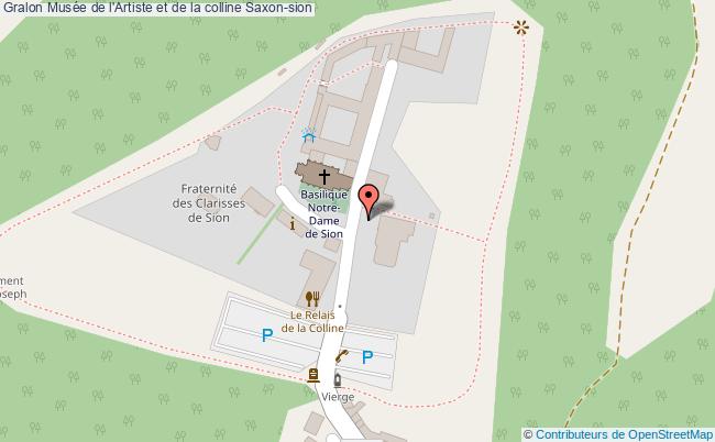 plan Musée De L'artiste Et De La Colline Saxon-sion Saxon-sion