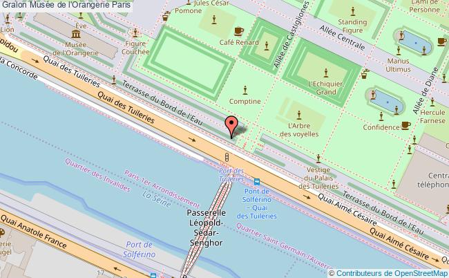 plan Musée De L'orangerie Paris Paris