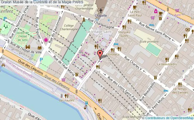 plan Musée De La Curiosité Et De La Magie Paris PARIS