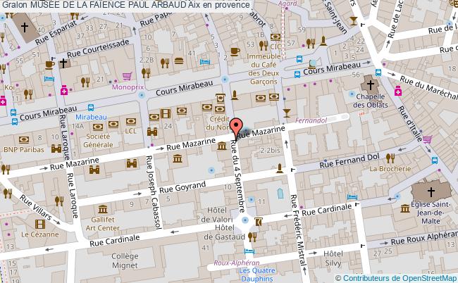 plan MusÉe De La FaÏence Paul Arbaud Aix En Provence Aix en provence