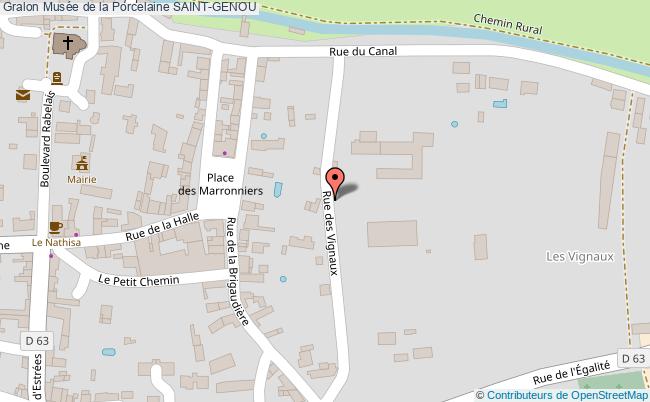 plan Musée De La Porcelaine Saint-genou SAINT-GENOU