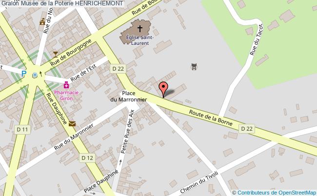 plan Musée De La Poterie Henrichemont HENRICHEMONT