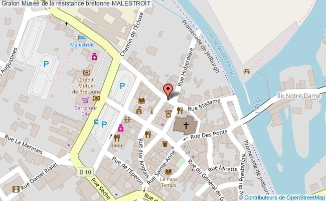 plan Musée De La Résistance Bretonne Malestroit MALESTROIT