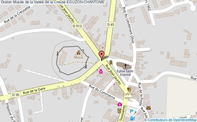 plan Musée De La Vallée De La Creuse Eguzon-chantome EGUZON-CHANTOME