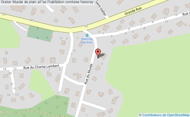 plan Musée De Plain Air De L'habitation Comtoise Nancray Nancray