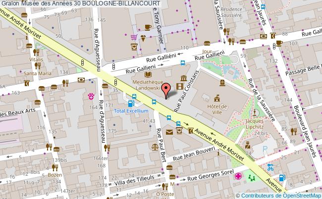 plan Musée Des Années 30 Boulogne-billancourt BOULOGNE-BILLANCOURT
