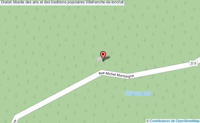 plan Musée Des Arts Et Des Traditions Populaires Villefranche-de-lonchat Villefranche-de-lonchat