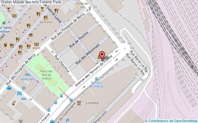 plan Musée Des Arts Forains Paris Paris