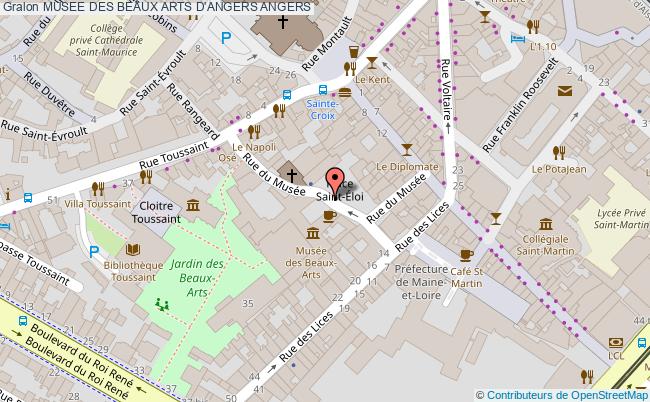plan Musee Des Beaux Arts D'angers Angers ANGERS