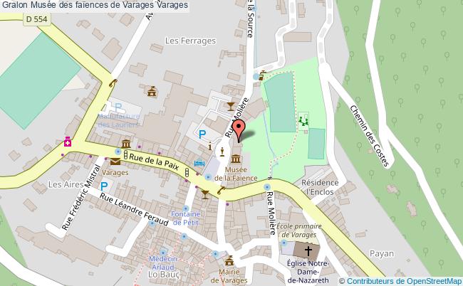 plan Musée Des Faïences De Varages Varages Varages