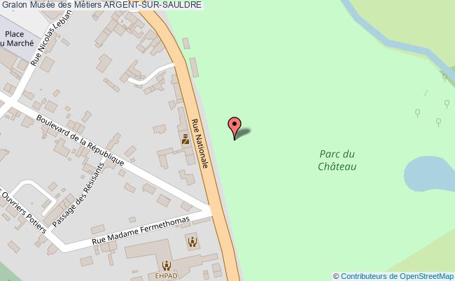 plan Musée Des Métiers Argent-sur-sauldre ARGENT-SUR-SAULDRE