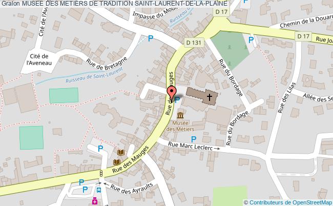 plan Musee Des Metiers De Tradition Saint-laurent-de-la-plaine SAINT-LAURENT-DE-LA-PLAINE
