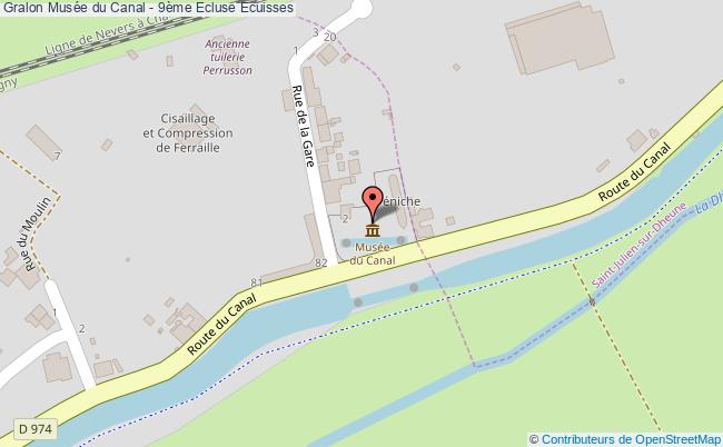 plan Musée Du Canal - 9ème Ecluse Ecuisses Ecuisses