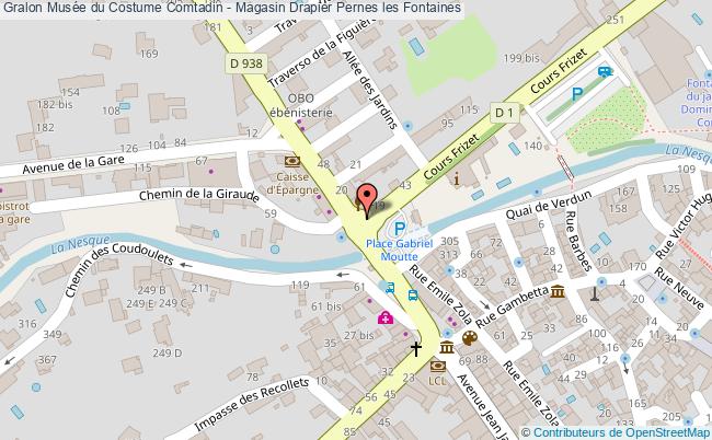 plan Musée Du Costume Comtadin - Magasin Drapier Pernes Les Fontaines Pernes les Fontaines