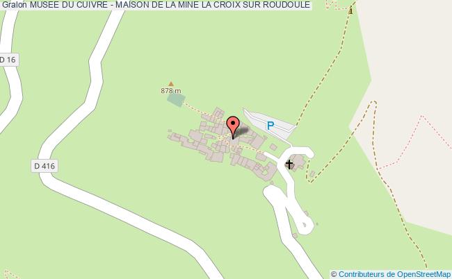 plan Musee Du Cuivre - Maison De La Mine La Croix Sur Roudoule LA CROIX SUR ROUDOULE