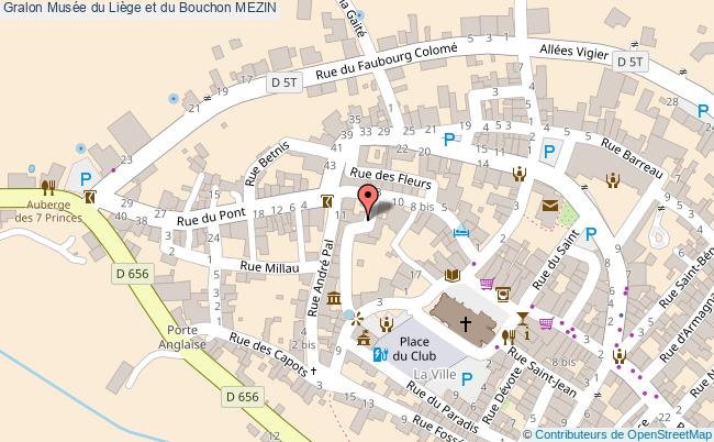 plan Musée Du Liège Et Du Bouchon Mezin MEZIN