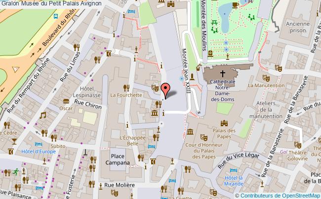 plan Musée Du Petit Palais Avignon Avignon