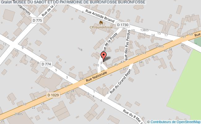 plan Musee Du Sabot Et Du Patrimoine De Buironfosse Buironfosse BUIRONFOSSE