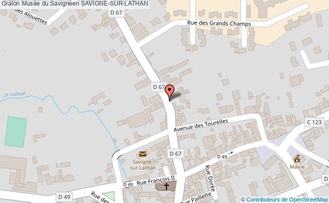 plan Musée Du Savignéen Savigne-sur-lathan SAVIGNE-SUR-LATHAN