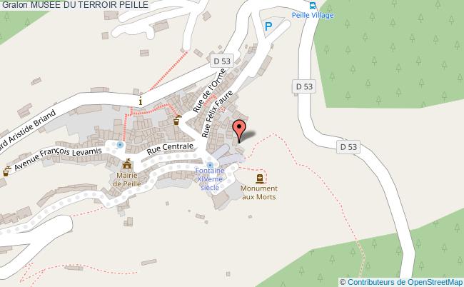 plan Musee Du Terroir Peille PEILLE