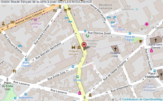 plan Musée Français De La Carte à Jouer Issy-les-moulineaux ISSY-LES-MOULINEAUX