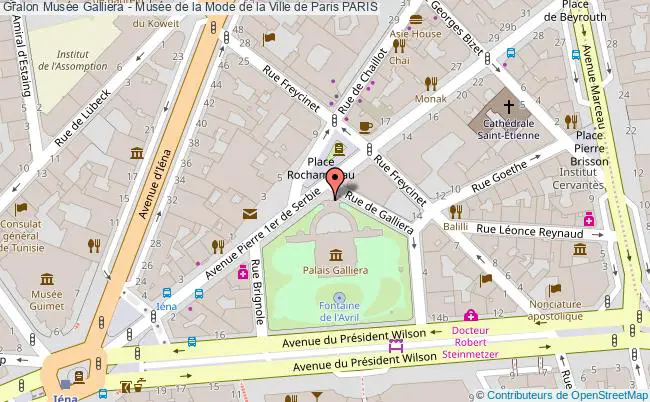 plan Musée Galliera - Musée De La Mode De La Ville De Paris Paris PARIS