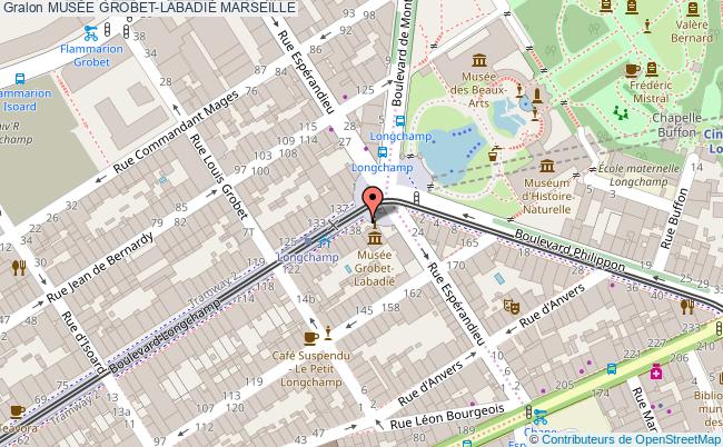 plan MusÉe Grobet-labadiÉ Marseille MARSEILLE