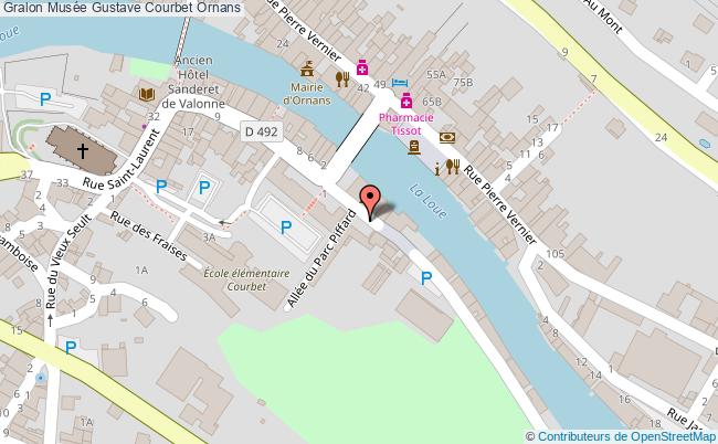 plan Musée Gustave Courbet Ornans Ornans