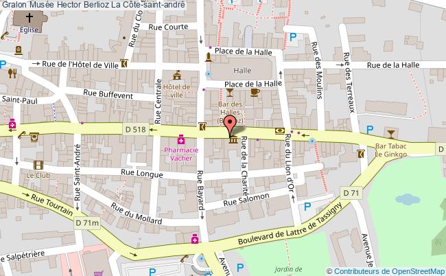 plan Musée Hector Berlioz La Côte-saint-andré La Côte-saint-andré