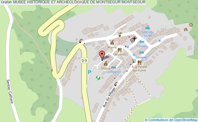 plan association Musee Historique Et Archeologique De Montsegur Montsegur MONTSEGUR