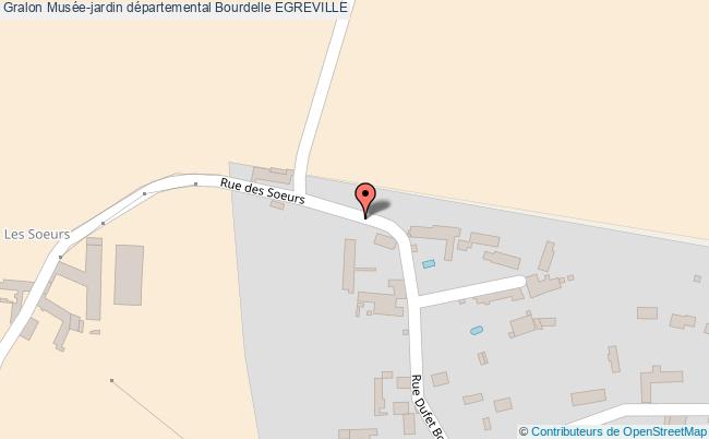 plan Musée-jardin Départemental Bourdelle Egreville EGREVILLE