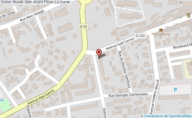 plan Musée Jean Aicard Paulin La Garde La Garde