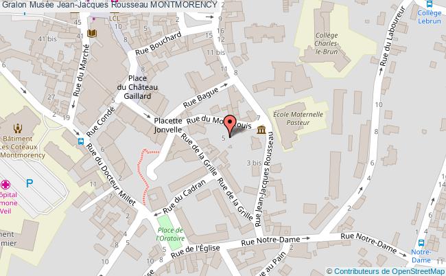 plan Musée Jean-jacques Rousseau Montmorency MONTMORENCY
