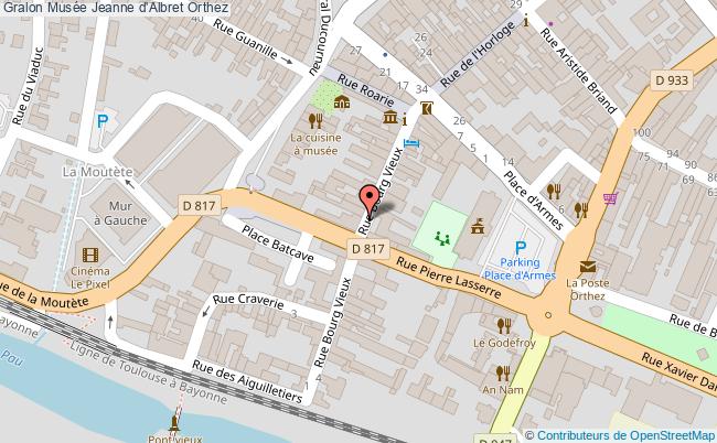 plan Musée Jeanne D'albret Orthez Orthez
