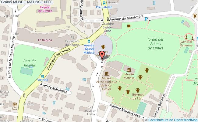 plan Musee Matisse Nice NICE