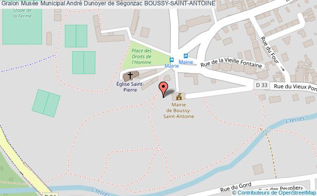 plan Musée Municipal André Dunoyer De Ségonzac Boussy-saint-antoine BOUSSY-SAINT-ANTOINE