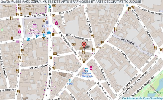 plan Musee Paul Dupuy, Musee Des Arts Graphiques Et Arts Decoratifs Toulouse TOULOUSE
