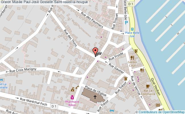 plan Musée Paul-josé Gosselin Saint-vaast-la-hougue Saint-vaast-la-hougue