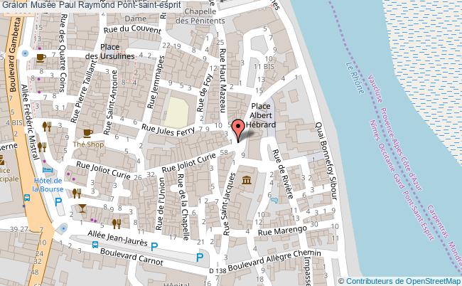 plan Musée Paul Raymond Pont-saint-esprit Pont-saint-esprit