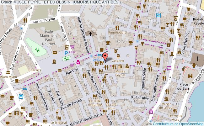 plan Musee Peynet Et Du Dessin Humoristique Antibes ANTIBES