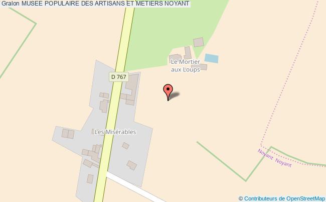 plan Musee Populaire Des Artisans Et Metiers Noyant NOYANT